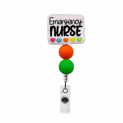 Emergency Nurse Badge Reel