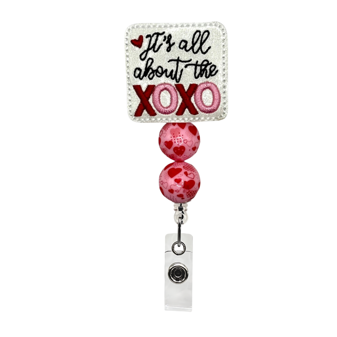 It’s all about the XOXO Beaded Badge Reel