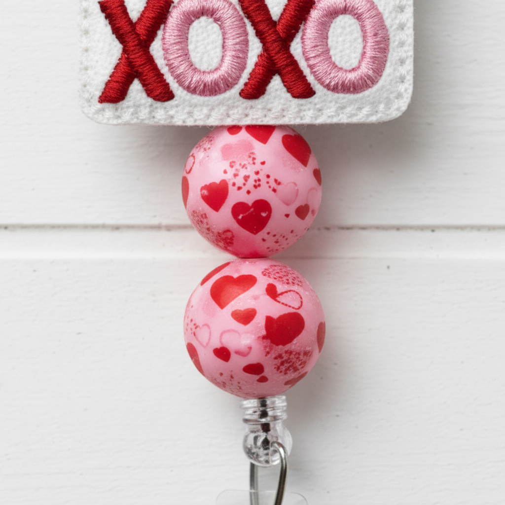 It’s all about the XOXO Beaded Badge Reel