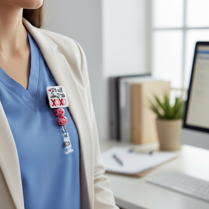 It’s all about the XOXO Beaded Badge Reel