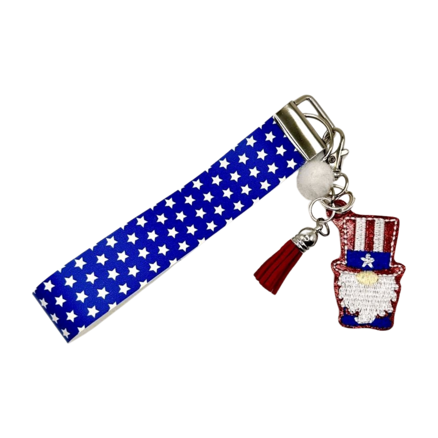 Uncle Sam Gnome Keychain and Wristlet