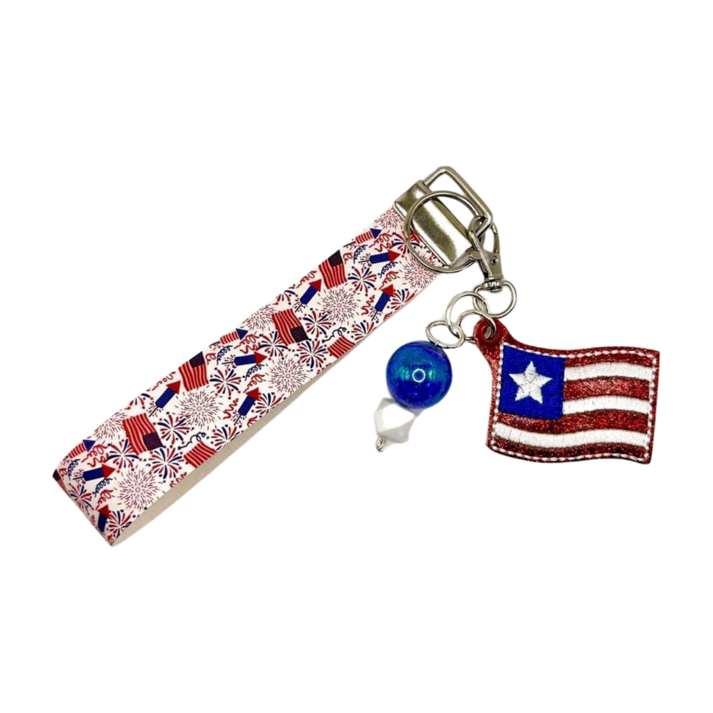 One Star Flag Keychain and Wristlet