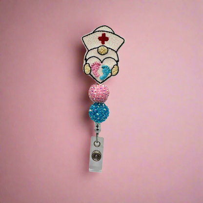 Baby Foot Gnome Badge Reel