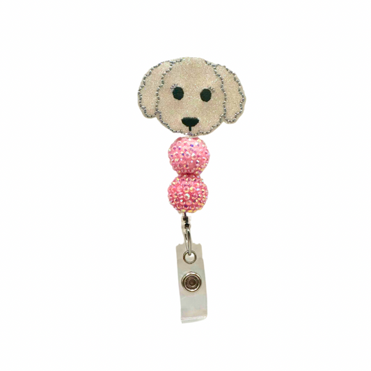 Poodle Badge Reel