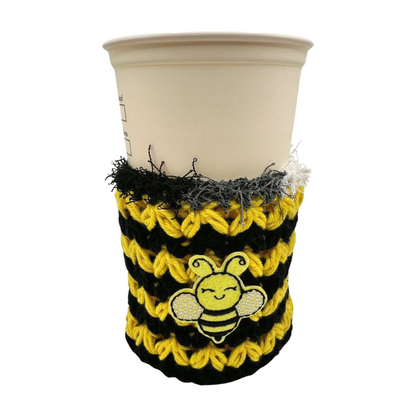 Bee cold cup cozy