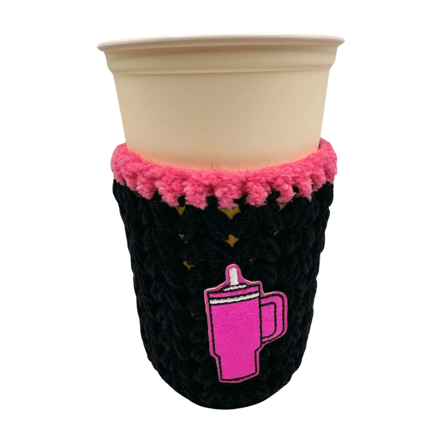 Cup Cold Drink Crocheted Cozy