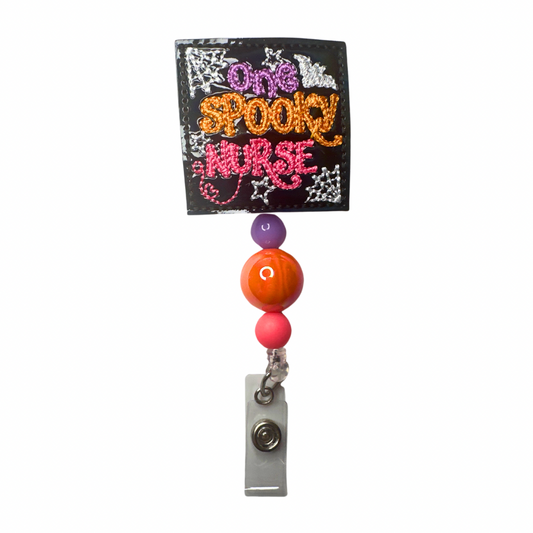 One Spooky Nurse Badge Reel