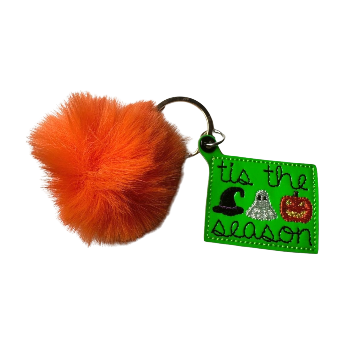 Tis the Season Halloween Pom PomKeychain