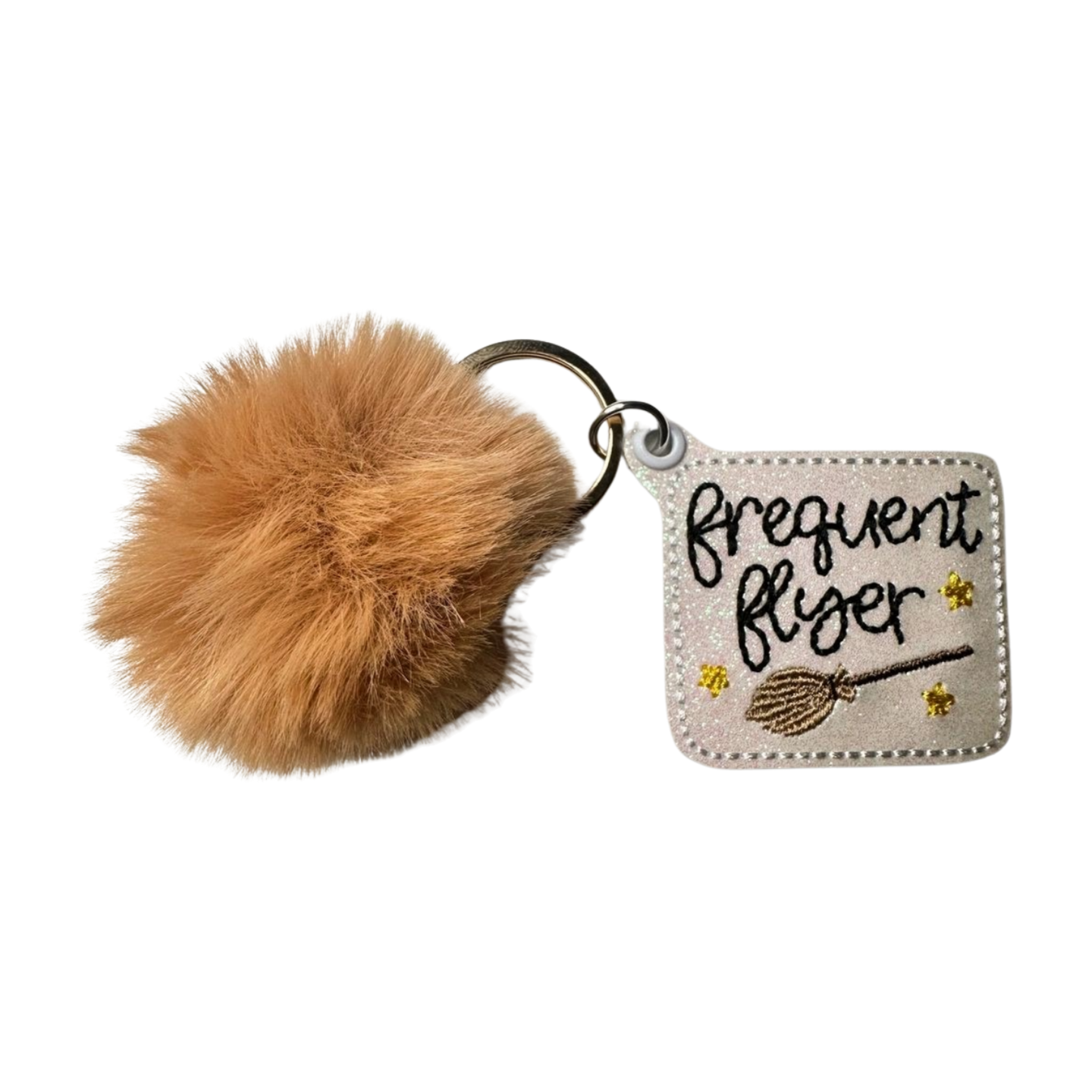 Frequent Flyer Pom Pom Keychain