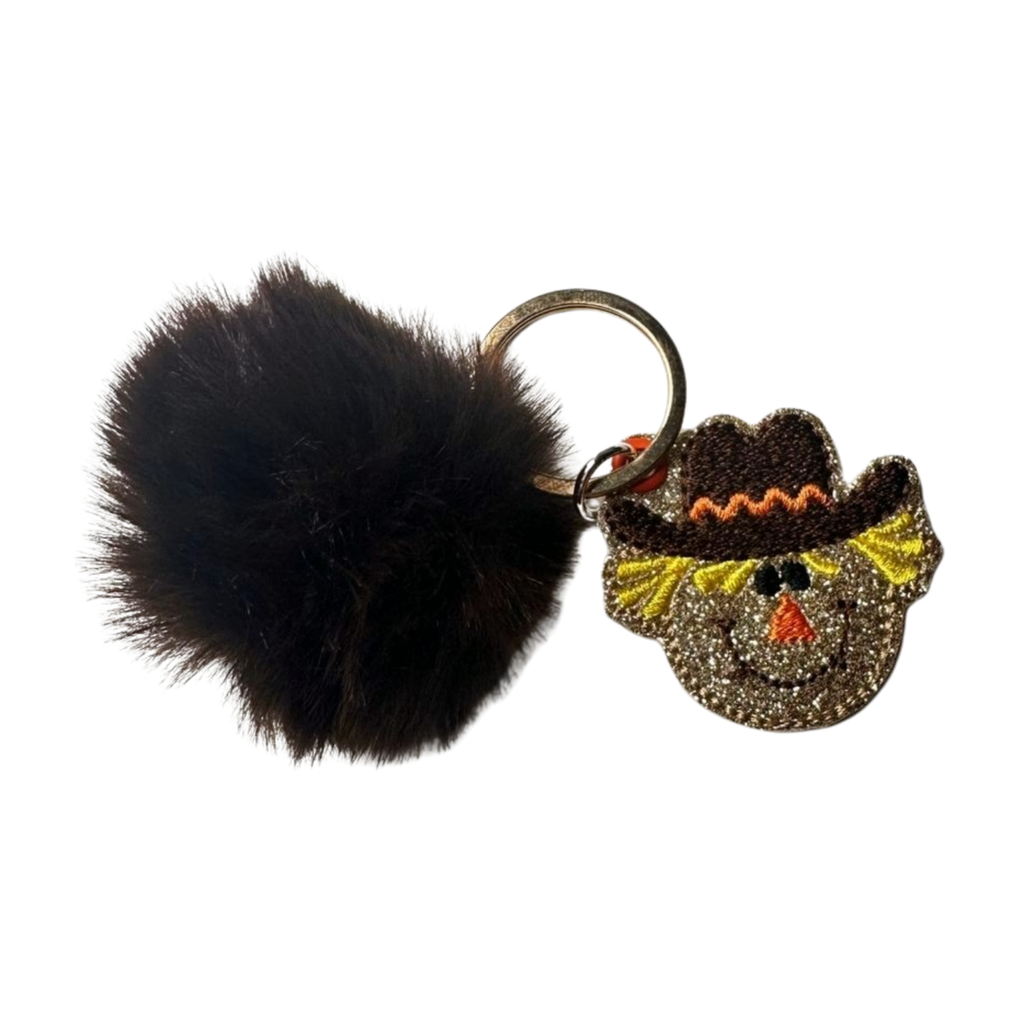 Scarecrow Pom Pom Keychain