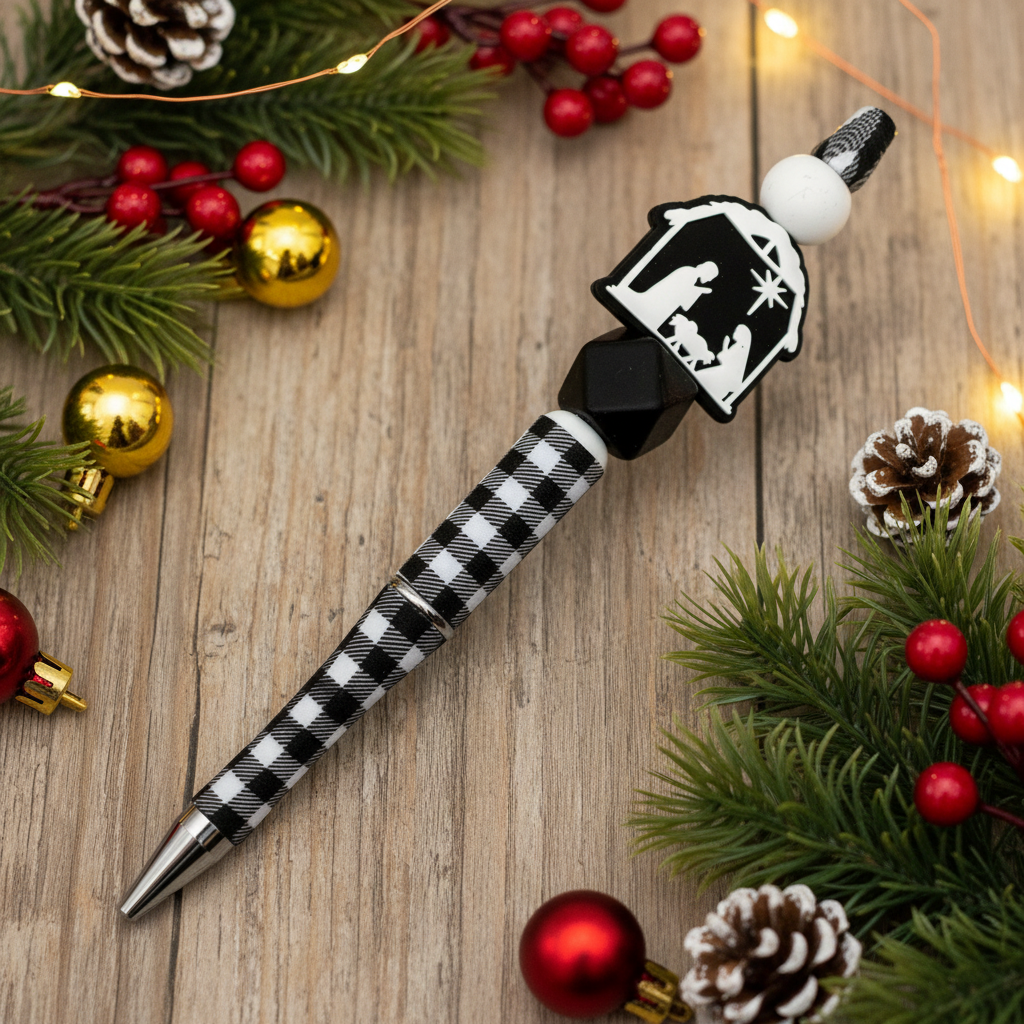 Nativity Beaded Pen