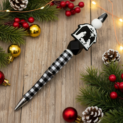 Nativity Beaded Pen