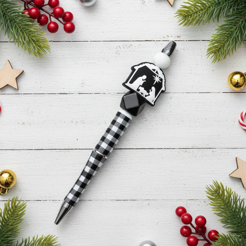 Nativity Beaded Pen