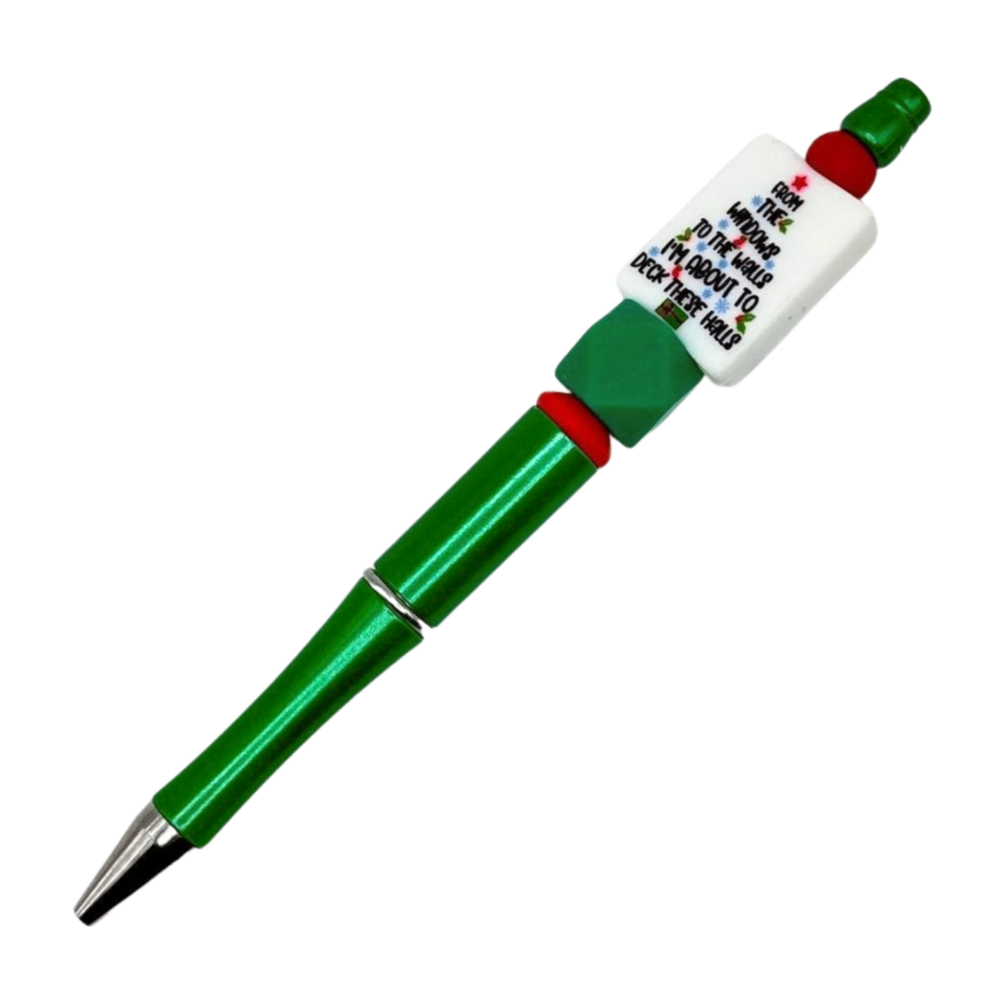 Deck the Halls Beaded Pen