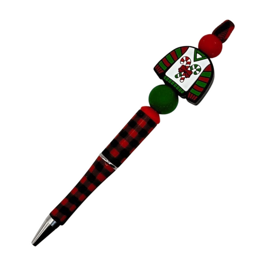 Ugly Christmas Sweater Beaded Pen