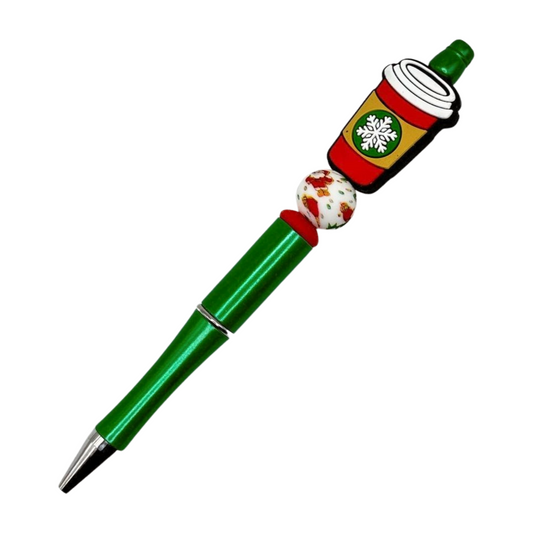 Christmas Latte Beaded Pen