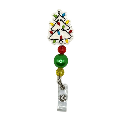 Christmas Light Tree Badge Reel