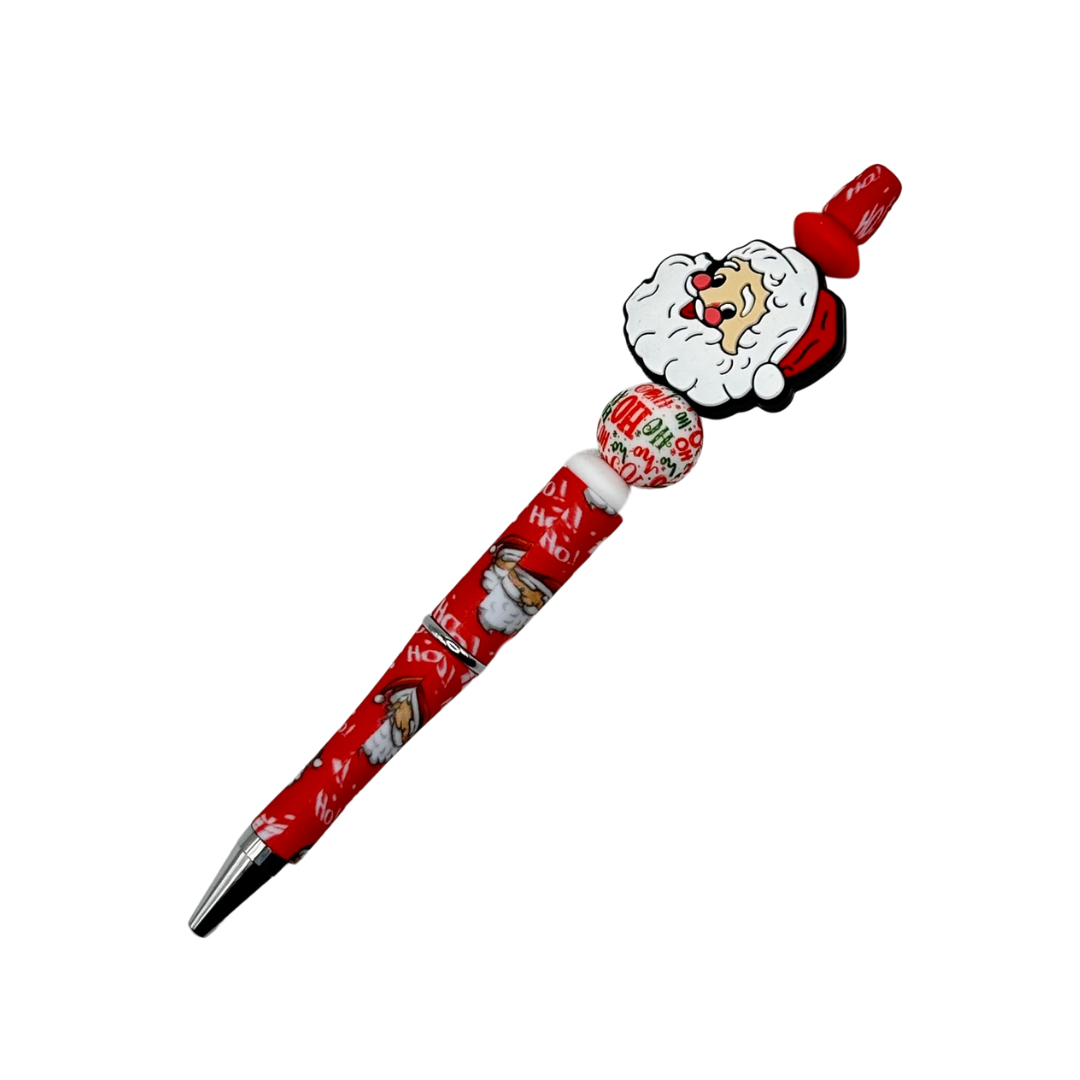 Old Fashion Santa Beaded Pen