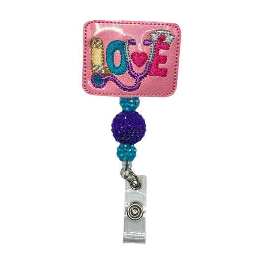 Love Nurse Badge Reel