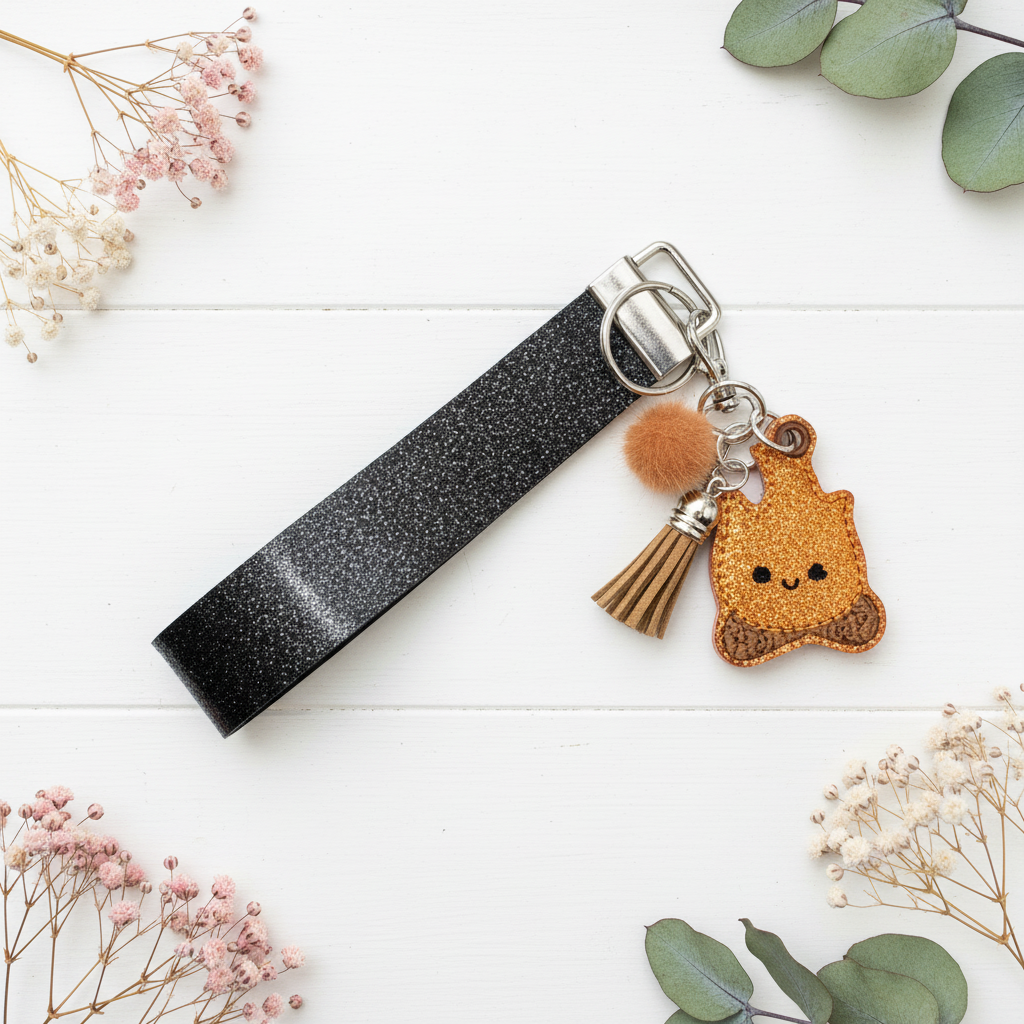 Camp Fire Keychain and Wristlet