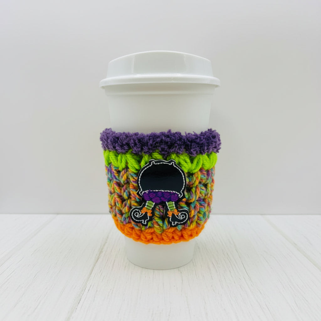 Witch Legs Halloween Coffee Cozy