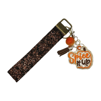 Spice it up pumpkin Keychain and wristlet