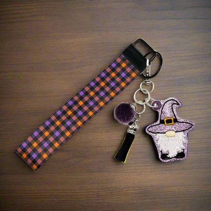 Witch Gnome Keychain and Wristlet