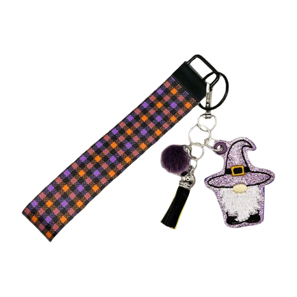 Witch Gnome Keychain and Wristlet