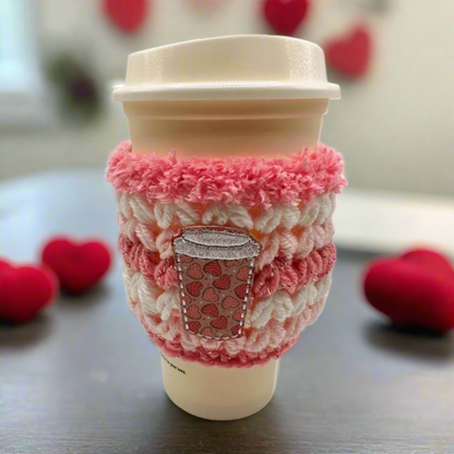 Heart Cup Coffee Cozy Sleeve