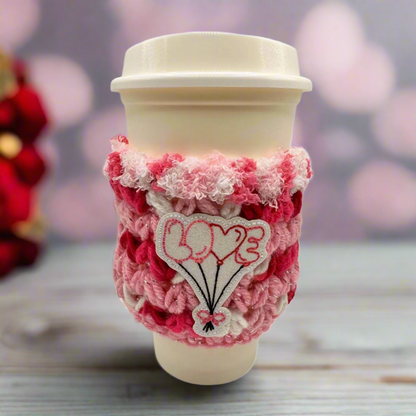 Love Balloon Coffee Cozy Sleeve