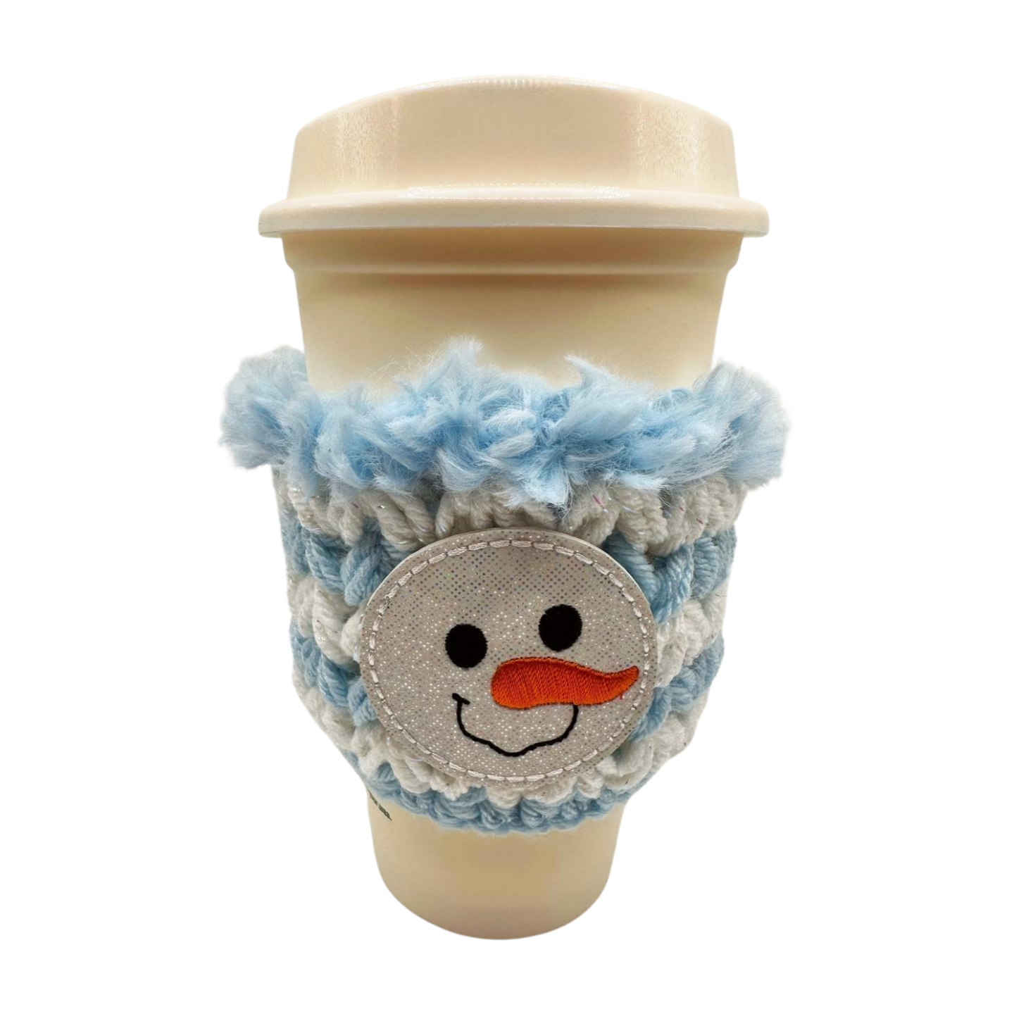 Snowman Face Coffee Cozy Sleeve