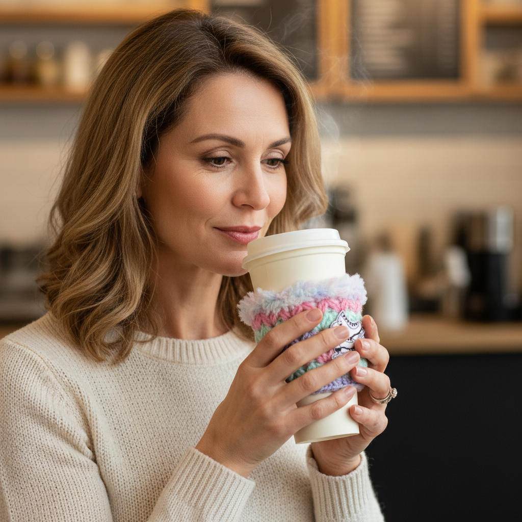 Ice Skate Coffee Cozy Sleeve