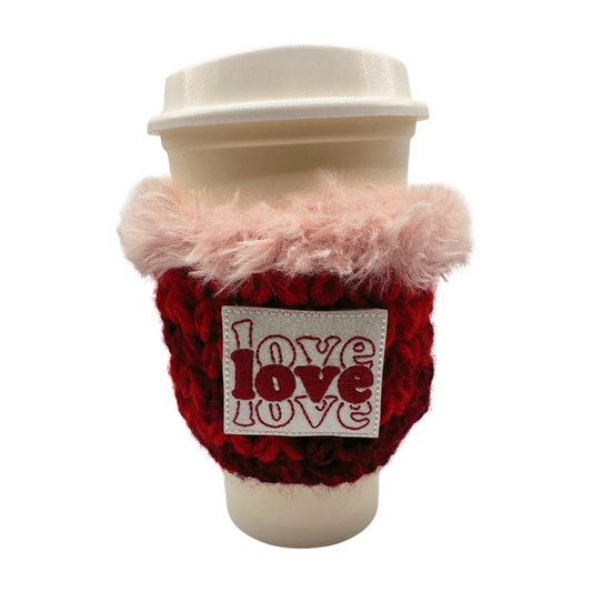 Love Love Love Coffee Cozy