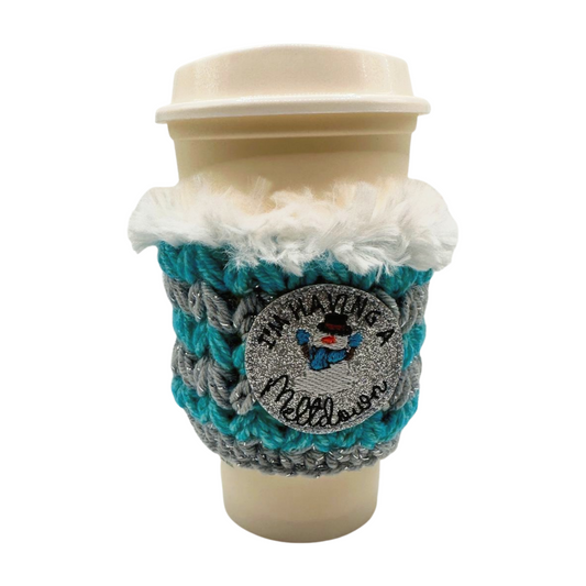 I'm Having a Meltdown Snowman Coffee Cozy