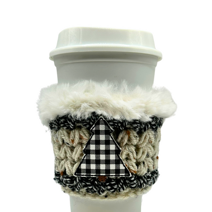 Plaid Tree Coffee Cozy