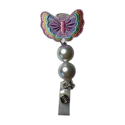 Pastel Butterfly Badge Reel