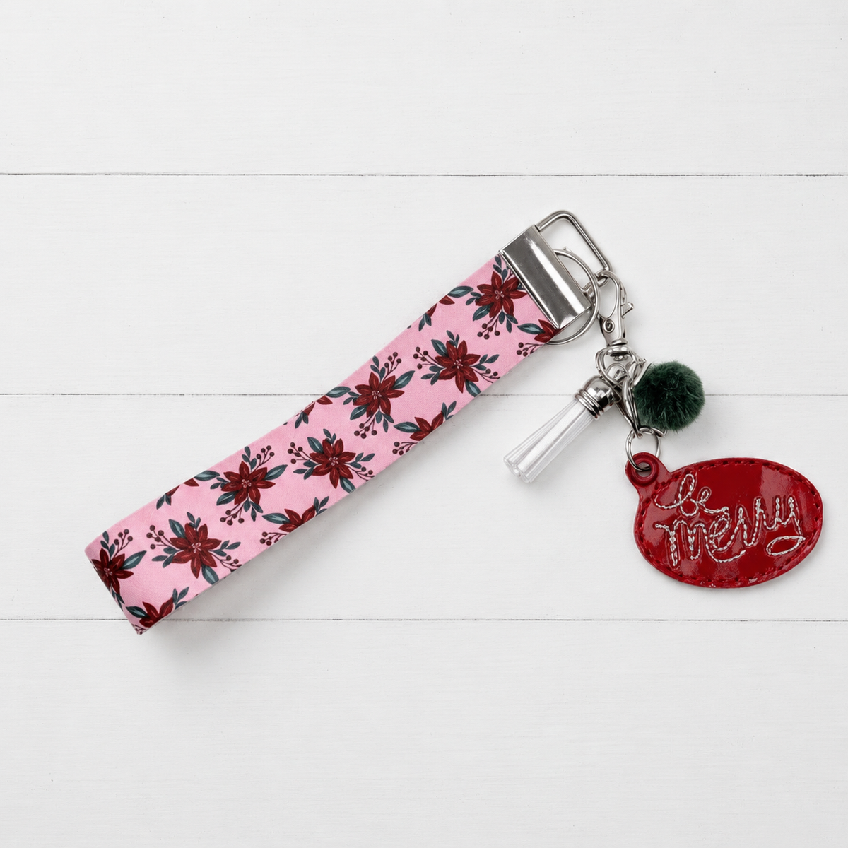 Be Merry Keychain and Wristlet