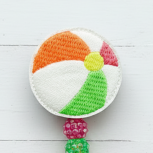 Beach Ball Badge Reel