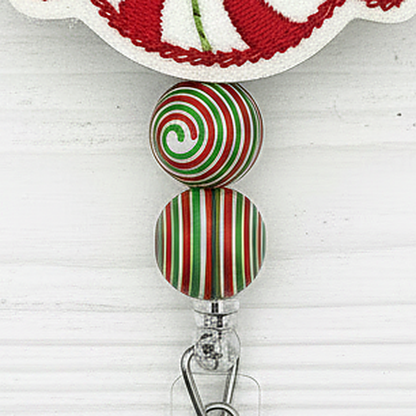 Peppermint Swirl Badge Reel
