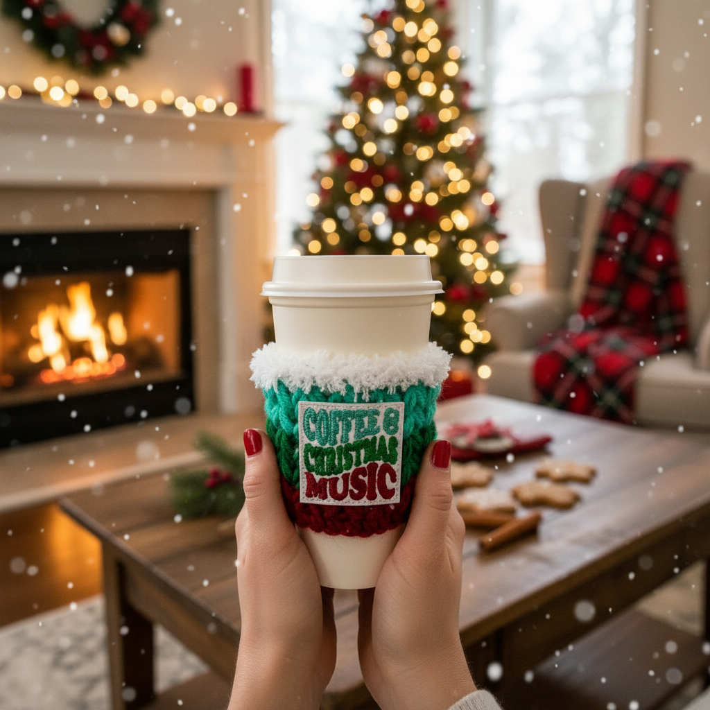 Coffee and Christmas lifestyle image