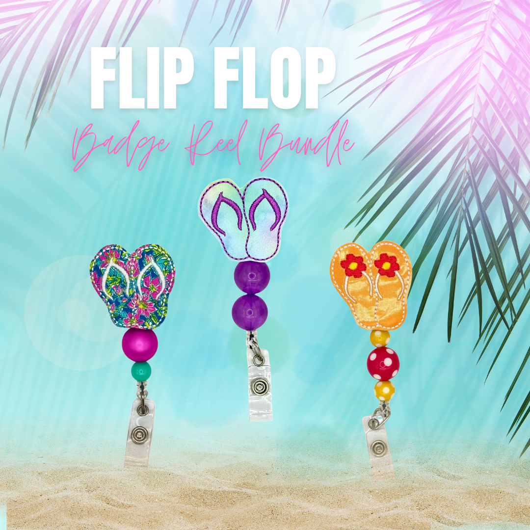 Flip Flop Badge Reels Bundle
