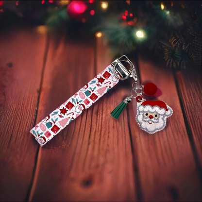Santa Keychain and Wristlet