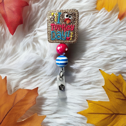 I Love Turkey Day Badge Reel