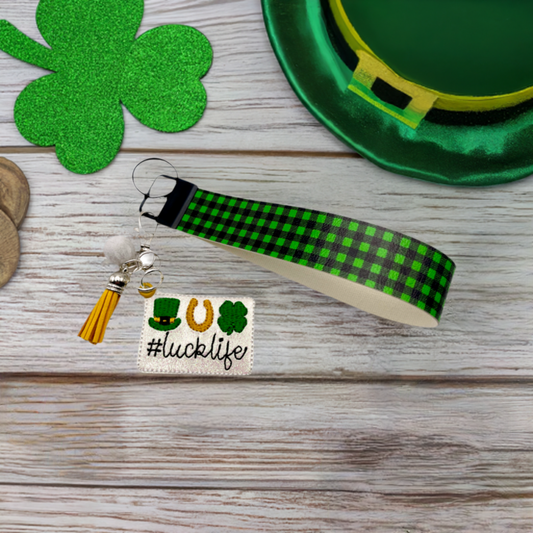 Luck Life Keychain and Wristlet