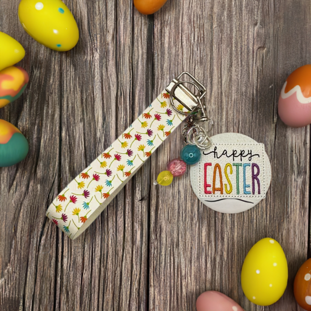 Happy Easter Keychain and Wristlet