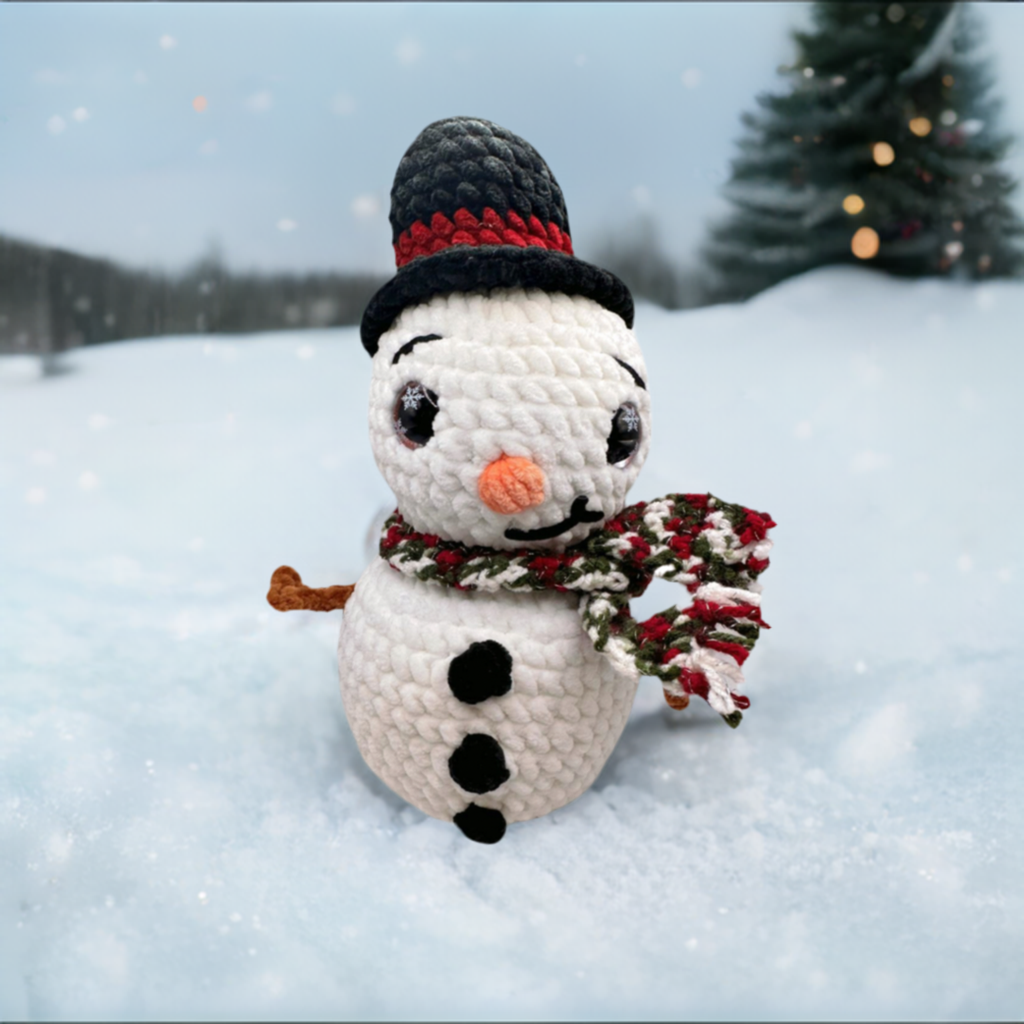 Snowman with Top Hat Plushie