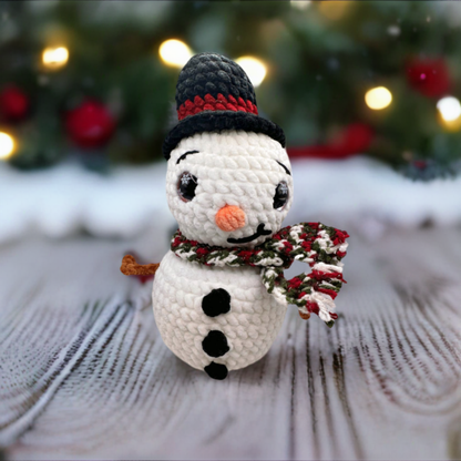 Snowman with Top Hat Plushie