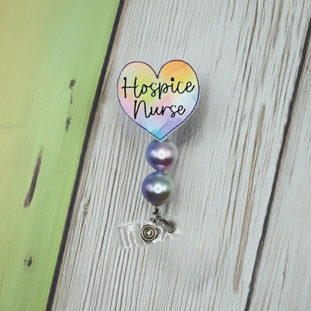 Hospice Nurse Heart Badge Reel