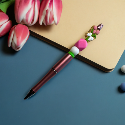 Tulip Flower Beaded Pen