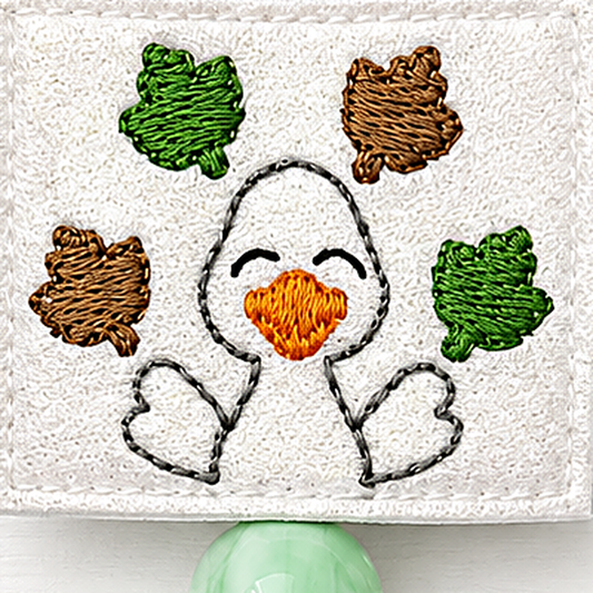 Happy Leaf Goose Badge Reel